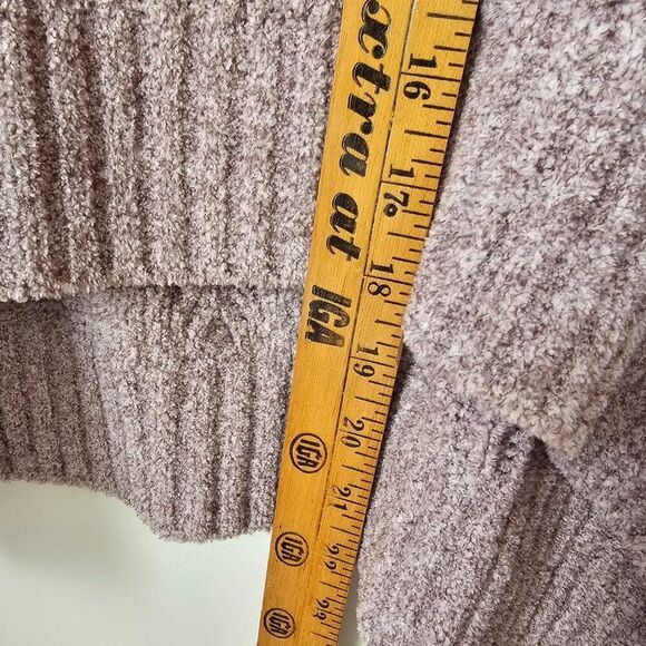 NEW PINK ROSE CABLE KNIT CHENILLE MOCK NECK SWEATER SIZE XL - Picture 16 of 16